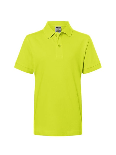 JAMES & NICHOLSON Polo Junior Coupe Etroite Acid Yellow personnalisable